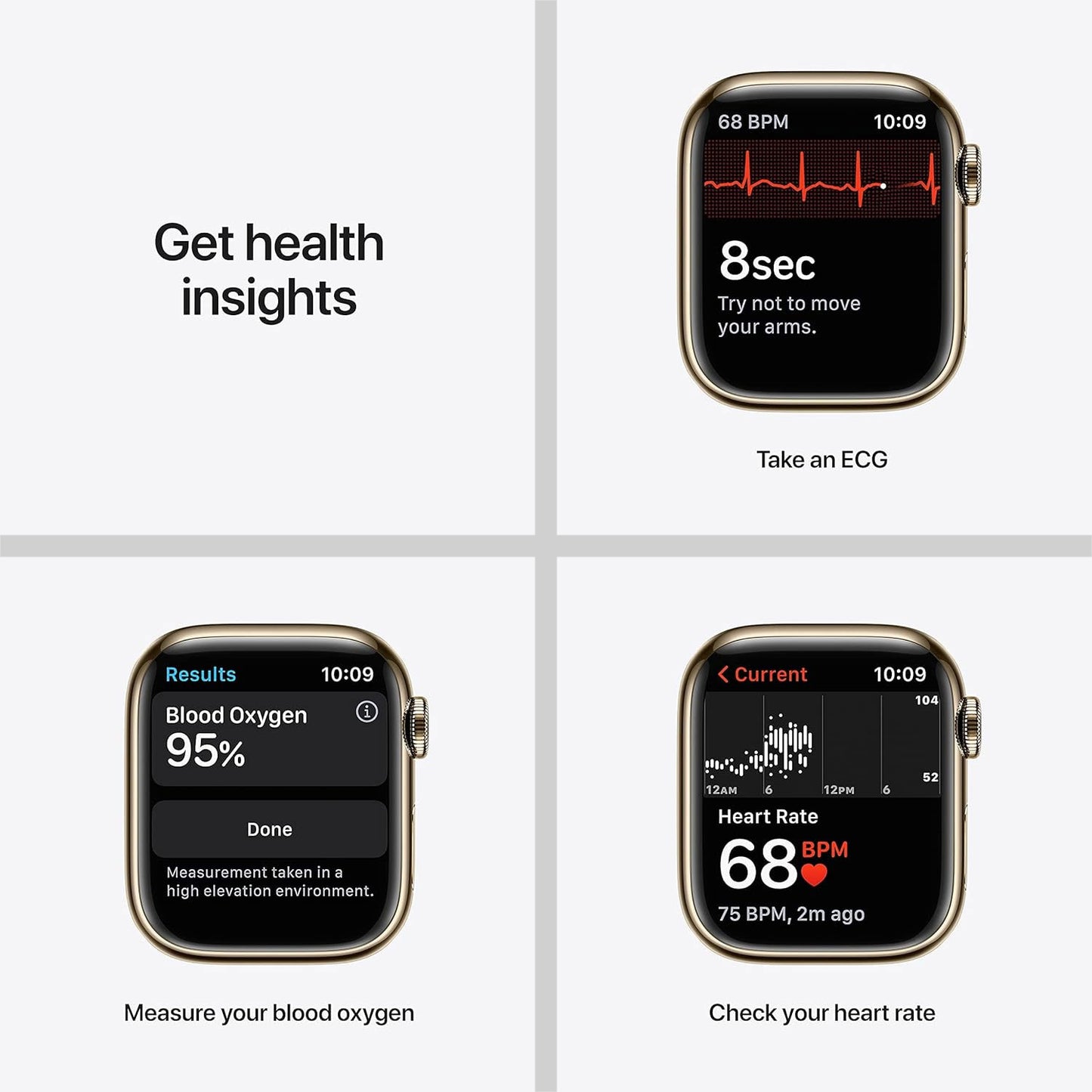 Apple Watch S7 GPS+CELL 45mm Gold SS/Cherry Band