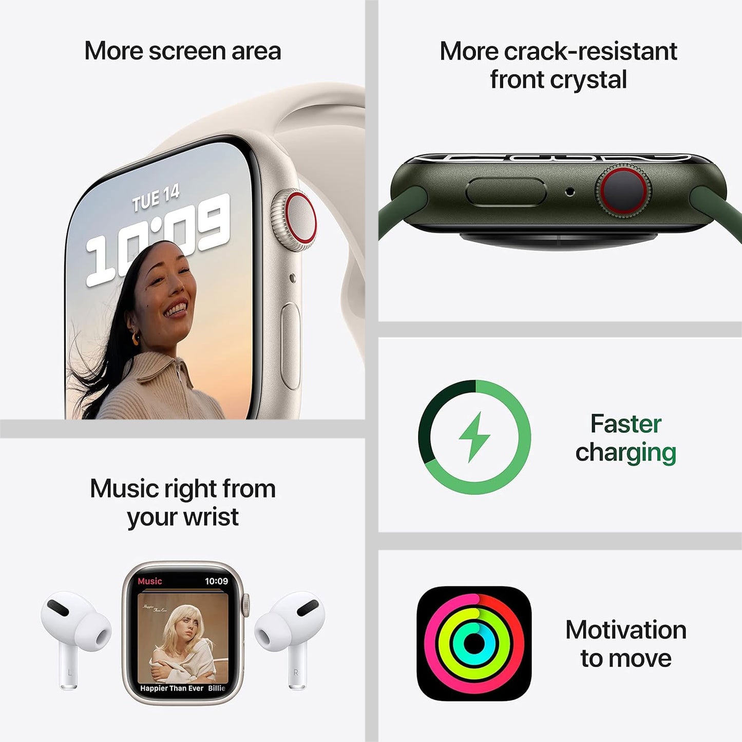 Apple Watch S7 GPS+CELL 45mm Gold SS/Cherry Band