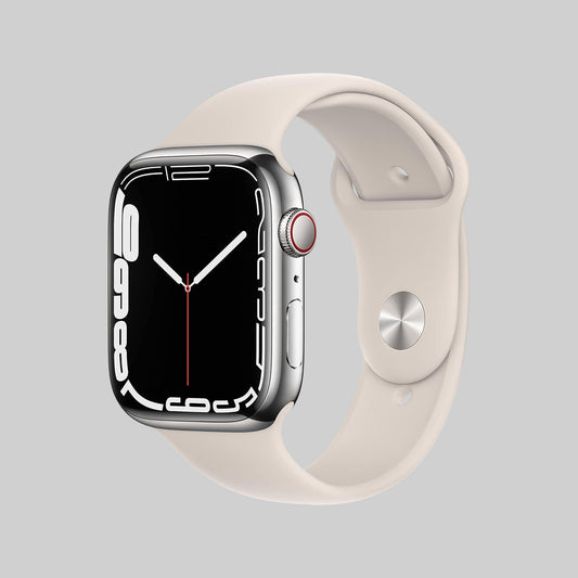 Apple Watch S7 GPS+CELL 45mm Silver SS/Starlight Band