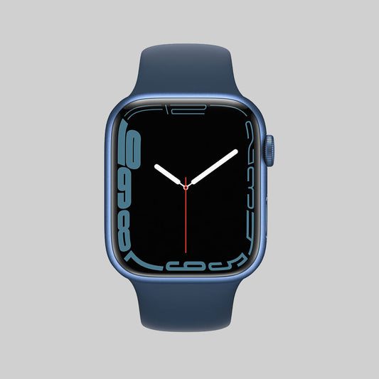 Apple Watch Series 7 45mm Blue Case/Abyss Band