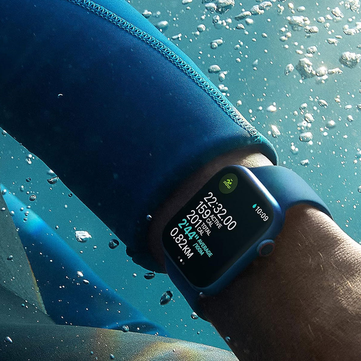 Apple Watch Series 7 41mm Blue Case/Blue Band