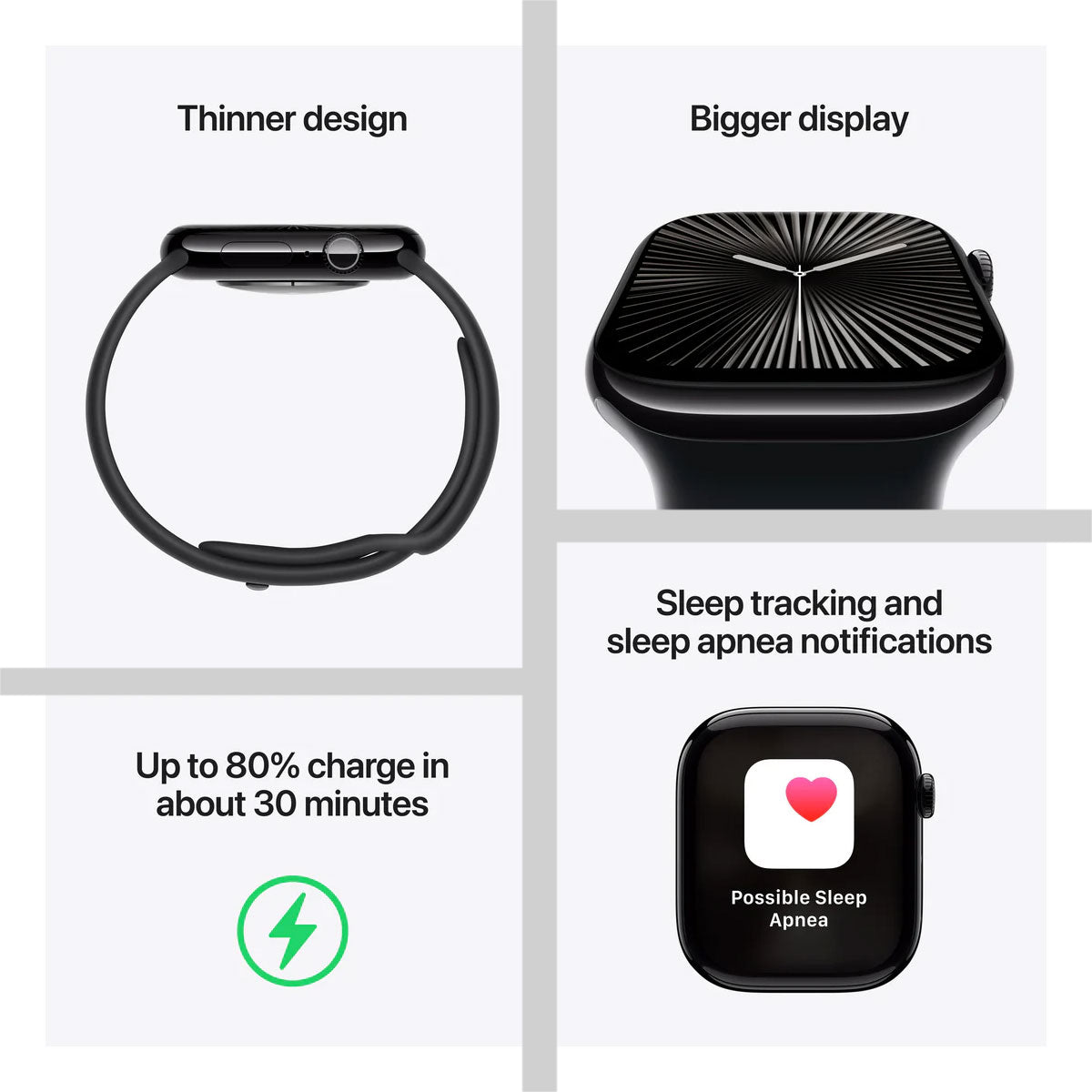 Apple Watch Series 10 Jet Black Al Ink