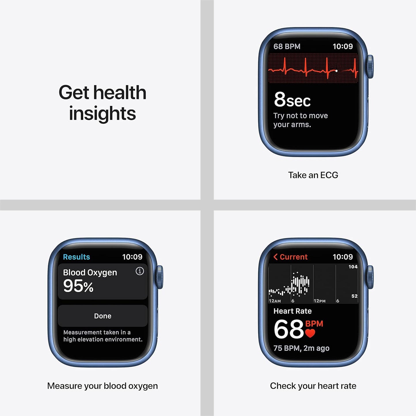 Apple Watch Series 7 45mm Blue Case/Abyss Band