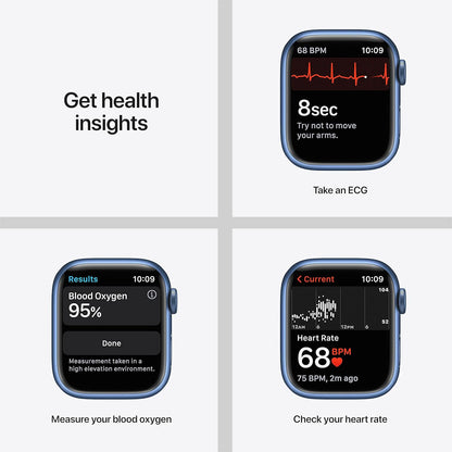 Apple Watch Series 7 45mm Blue Case/Abyss Band
