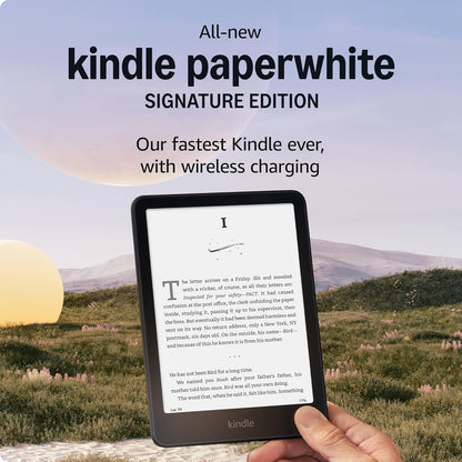 Amazon Kindle Paperwhite Signature Edition 32GB 12th Gen – Our fastest Kindle with wireless charging, and weeks of battery life 2024