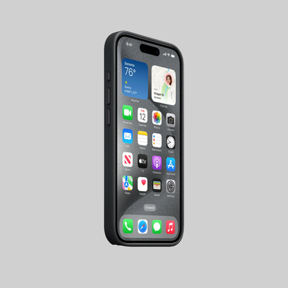 iPhone 15 Pro FineWoven Case with MagSafe (Black)