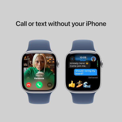 Apple Watch Series 10 Silver Al Denim SB